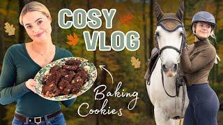 Cozy Cottage Vlog - Baking Cookies + Horse Riding