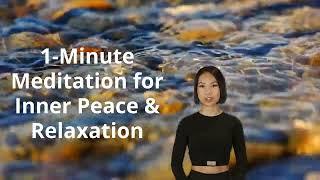 1 Minute Meditation for Inner Peace & Relaxation #Mindfulness #spirituality #meditation