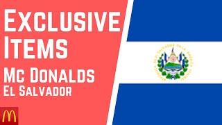 Exclusive Items Mc Donald's El Salvador - Know Mc Donalds El Salvador