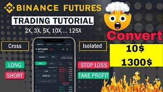 100% Profit Turn $10 to $1300  Futures Trading in Binance | Futures Trading Practical Guide