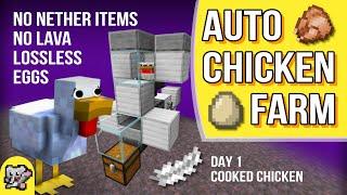 EASY Chicken Farm | Minecraft Farm Tutorial | BEDROCK MCPE XBOX PS SWITCH