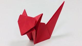 Fuchs basteln: Anleitung für Origami Fuchs. Origami Fuchs falten