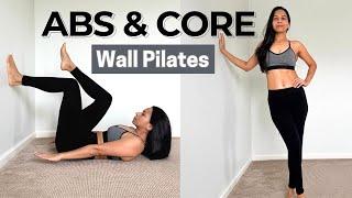 Quick and Effective Abs and Core Workout | Wall Pilates Workout for a Flat Belly #workoutfromhome