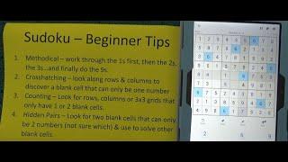 How to Win at Sudoku - Beginner Tips, Tricks & Strategies - Step by Step Instructions - Tutorial