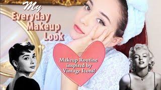 My Everyday Makeup Routine (Vintage Inspired) | Get Ready With Me!