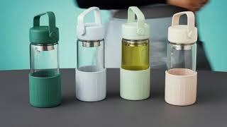 Buydeem Portable Glass Tea Bottle