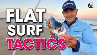 My TACTICS for Beach Fishing in Flat Water 