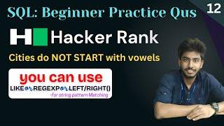 12) Hackerrank SQL questions | SQL beginner to advanced practice questions | SQL for beginners | SQL