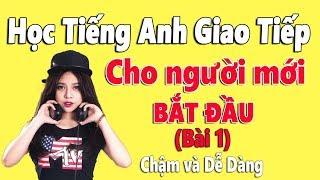 Học Tiếng Anh Giao Tiếp Cho Người Mới Bắt Đầu - Bài 1 - Chậm và Dễ Dàng