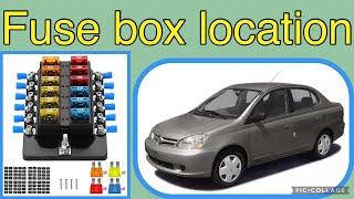 Fuse box location on a 2005 Toyota Echo