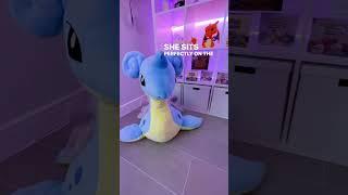 Pokémon Center Giant Lapras Plush Unboxing In Gaming Room #pokemon #pokemonplush #pokemoncommunity