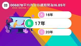 00687B快問快答來了！