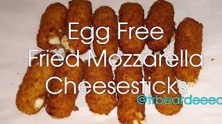 Create Crispy & Delicious Fried Mozzarella Cheesesticks using NO EGGS!