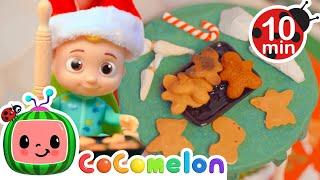 Christmas Cookies With Grandma And Grandpa | CoComelon Toy Play Learning | Nursery Rhymes for Babies