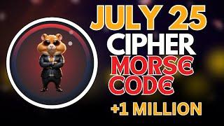 July 24 Hamster Kombat Daily Cipher Today || Claim 1,000,000