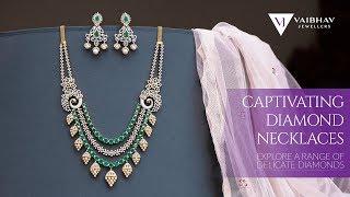 Exclusive Diamond Necklaces Collection from Vaibhav Jewellers | Latest Diamond Jewellery Designs