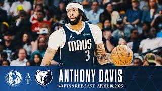Anthony Davis (40 Points 9 Rebounds) Highlights vs. Memphis Grizzlies | April 18, 2025
