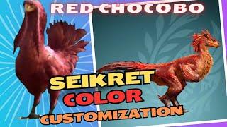 Monster Hunter Wilds: Red Comet Chocobo - Seikret Color Customization