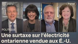 L'Ontario va surtaxer ses exportations américaines d'électricité | Mordus de politique