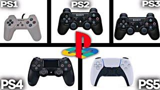 PLAYSTATION CONTROLLER EVOLUTION PS1 VS PS2 VS PS3 VS PS4 VS PS5