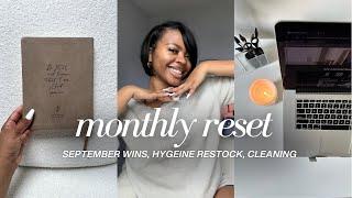 Vlog: Monthly Reset, September Wins, Toiletries Restock, Grocery Shopping, Cleaning