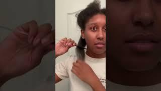 Trimming Split Ends on 4B/4C hair #naturalhair