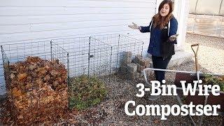 A Closer Look At The 3-Bin Wire Composter Gardener's Supply