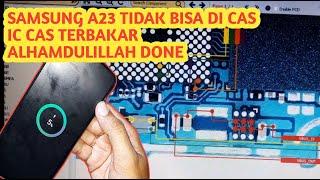 service samsung a23 tidak bisa di cas