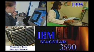 Computer History Storage:  1995 IBM MAGSTAR Magnetic Tape Backup System (mainframe, CERN)