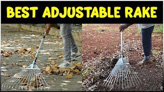 HECTARE Telescopic RAKE - Best Adjustable Stainess Steel Metal Rake for Farmers and Gardeners