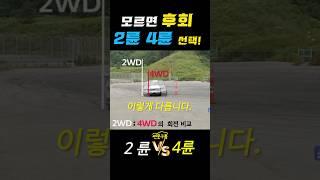 후회합니다! 2륜과 4륜 차이점! 도심에서 필요없다??? #shorts #2WD #awd