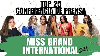 MISS GRAND INTERNATIONAL 2024: TOP 25 DE LAS MEJORES EN LA CONFERENCIA DE PRENSA.