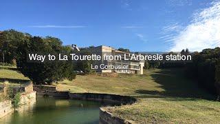 Way to La Tourette from L'Arbresle station