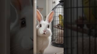 Help The beauty Parrot #ai #funny #reels #shorts #cute #rabbit #cartoon #shortsfeed #rabbitrescue