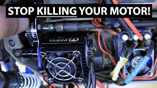 Stop KILLING Your Motor!  Install RC Motor Fan The Right Way!  #traxxas #arrma #losi #crawlers