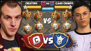 1st OFFICIAL PRO Town Hall 16 WAR - CLASH CHAMPS vs Creators!