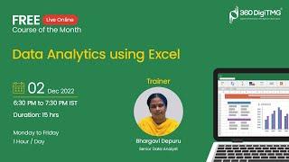 Data Analytics using Excel | Day 5 | 360DigiTMG