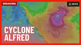 BREAKING: Cyclone Alfred upgraded to Category 2 as south-east Queensland braces | 6 News