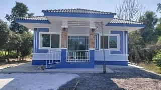 Modern House Design Style no.141 blue house ideas elegant interior exterior design/bungalow house