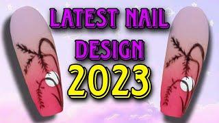 The latest nail design trend 2023  #arts #naildesign2023 #nails #2023