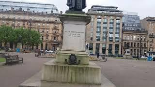 William Ewart Gladstone Statue in Georges Square in Glasgow,