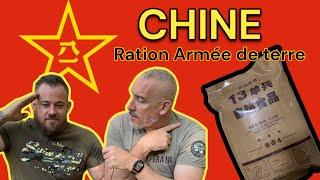 On déguste la ration de l’armée de terre chinoise ! Heureusement Parker était là !