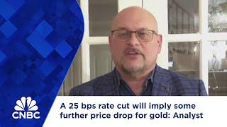 A 25 bps rate cut will imply some further price drop for gold: Analyst