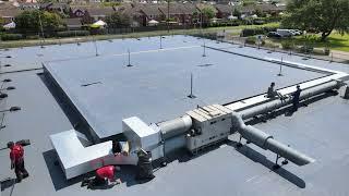 Sika Decothane Ultra - Comms Roof Refurbishment, Hesketh House, Fleetwood, Fylde Coast, England.