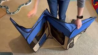 How to fold a popup playpen