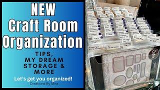 Organization & NEW Storage TIPS to Create Dream Craft Room Storage for Quick Card Making