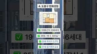 현재 갈만한 서울 최저가 아파트 TOP 5 #shorts