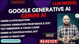 Exporing LLM Model & Google Generative AI | Gemini AI | NareshIT