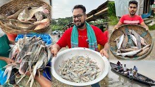 প্রতিদিন সকালে ২ ঘন্টা পাওয়া যাবে তালতলী নদীর তাজা মাছ - আমি নিলাম আইড়, দরগী, শলা চিংড়ি ও গোটা চিংড়ি