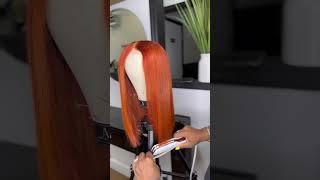 5x5 HD Lace Ginger Wig by Amber Nicole Hair #wigs #wigmaker #closurewig
